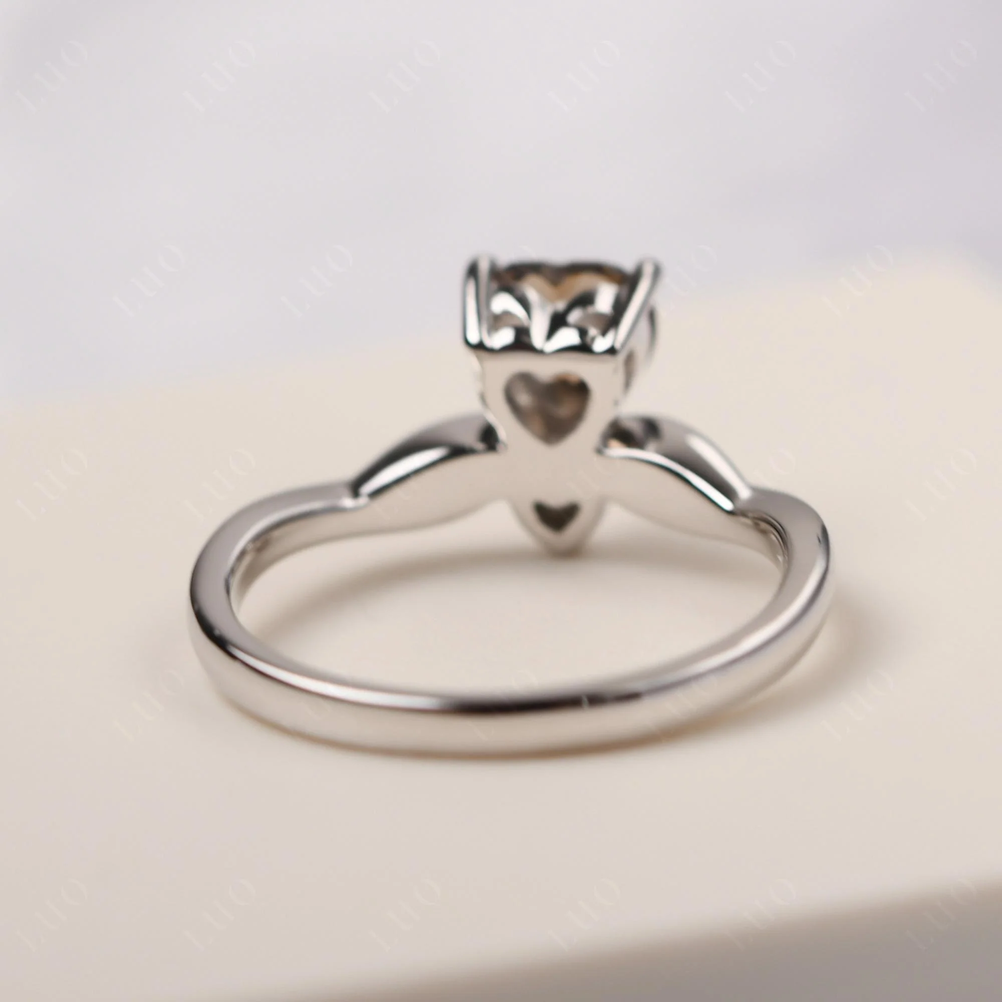 Dainty Twisted Smoky Quartz Engagement Ring - Image 12