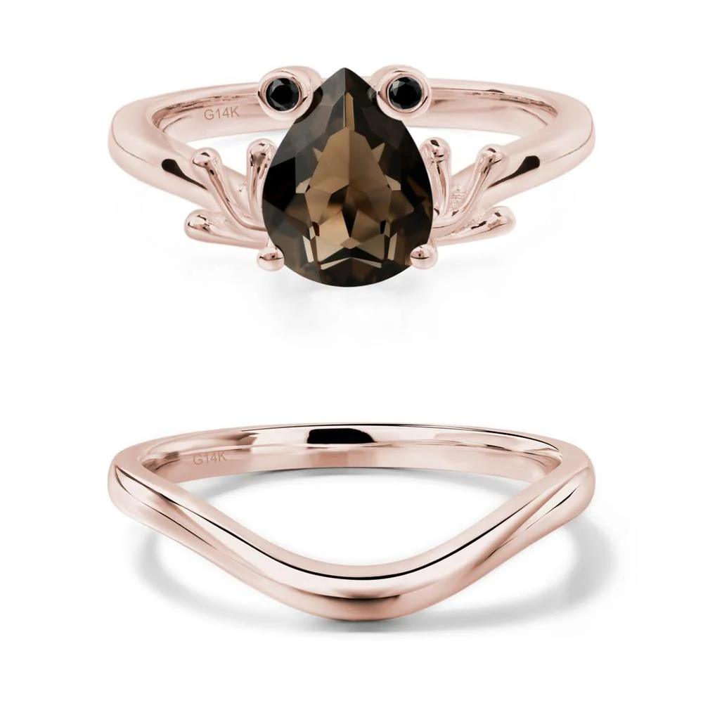 Smoky Quartz Frog Ring - Image 11