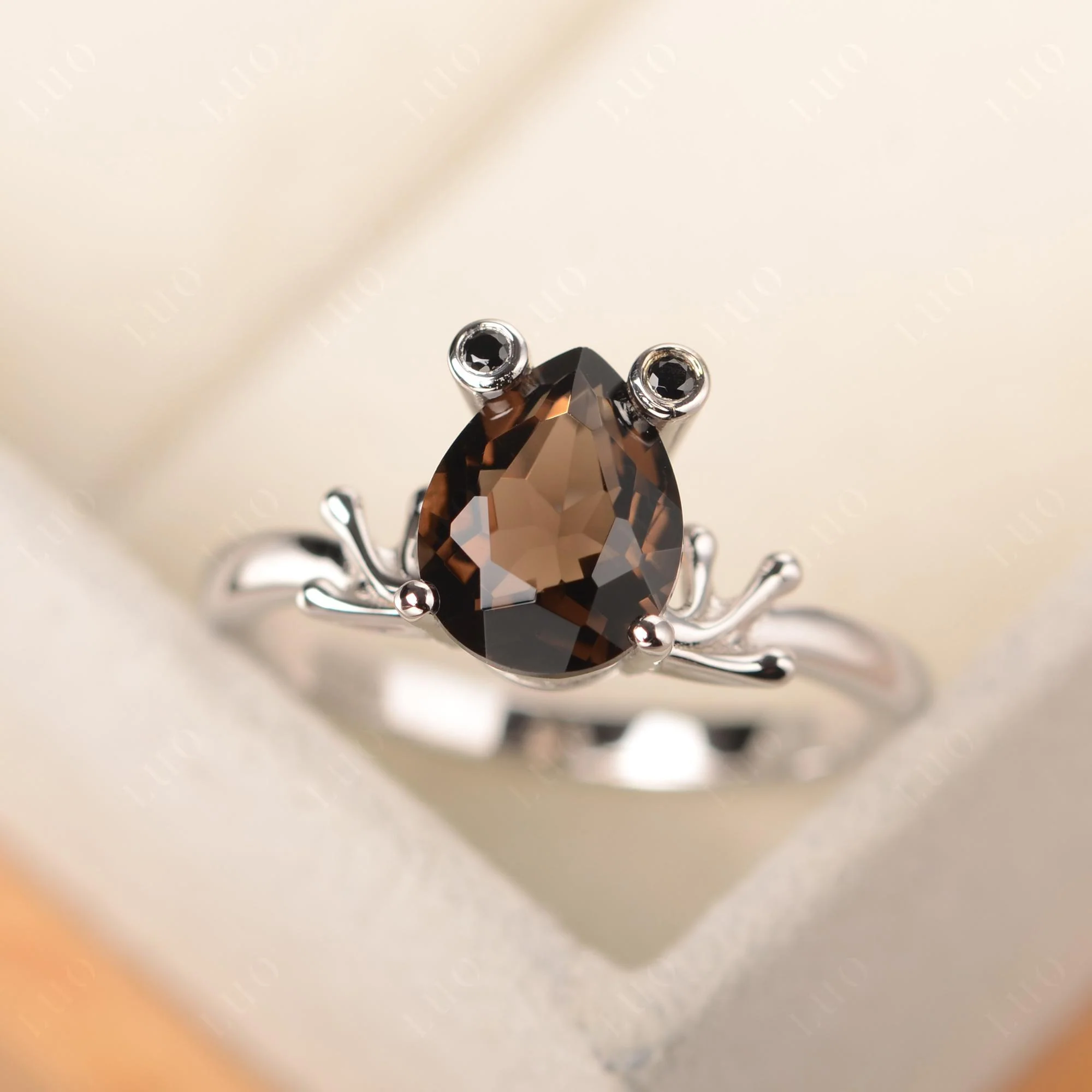 Smoky Quartz Frog Ring - Image 29