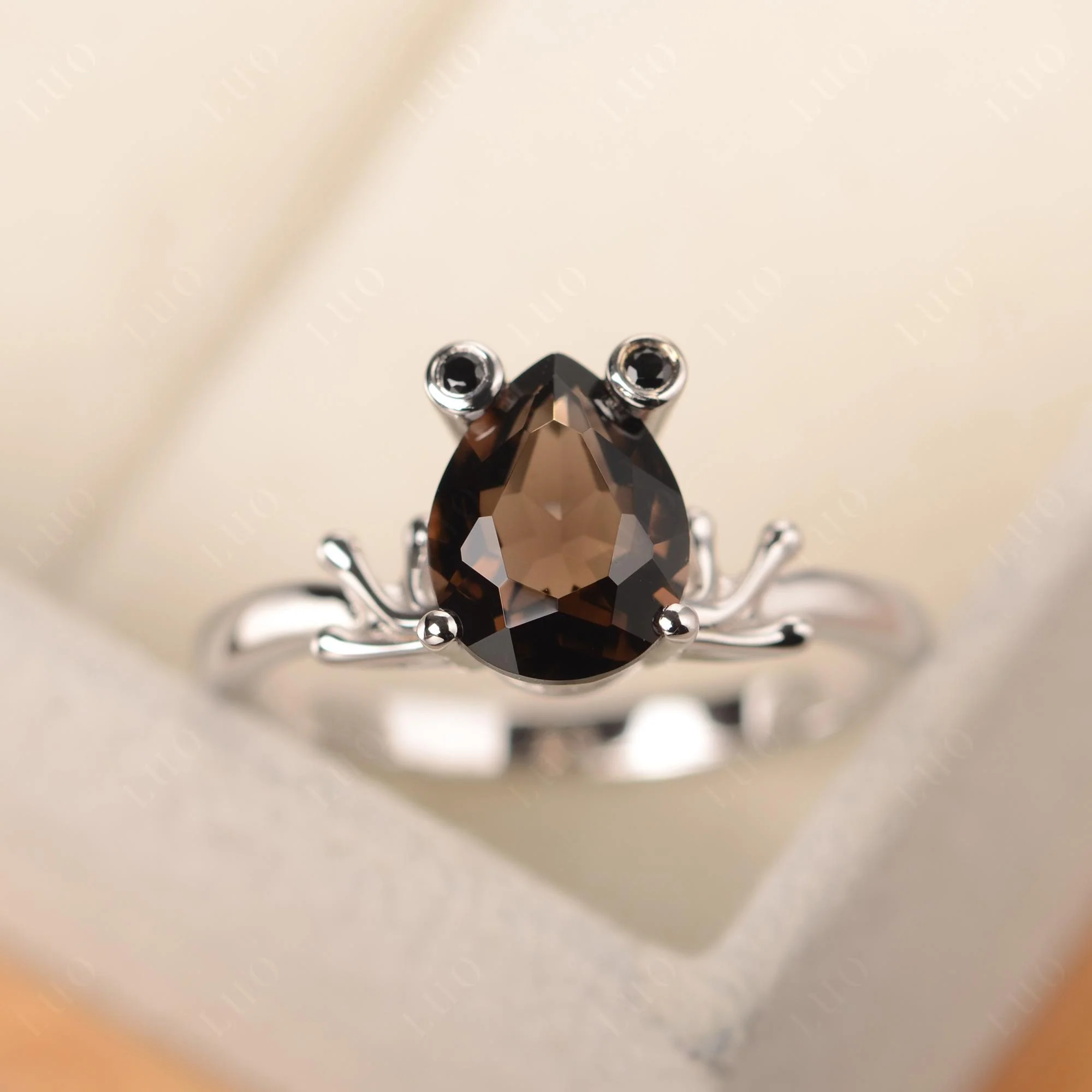 Smoky Quartz Frog Ring - Image 30