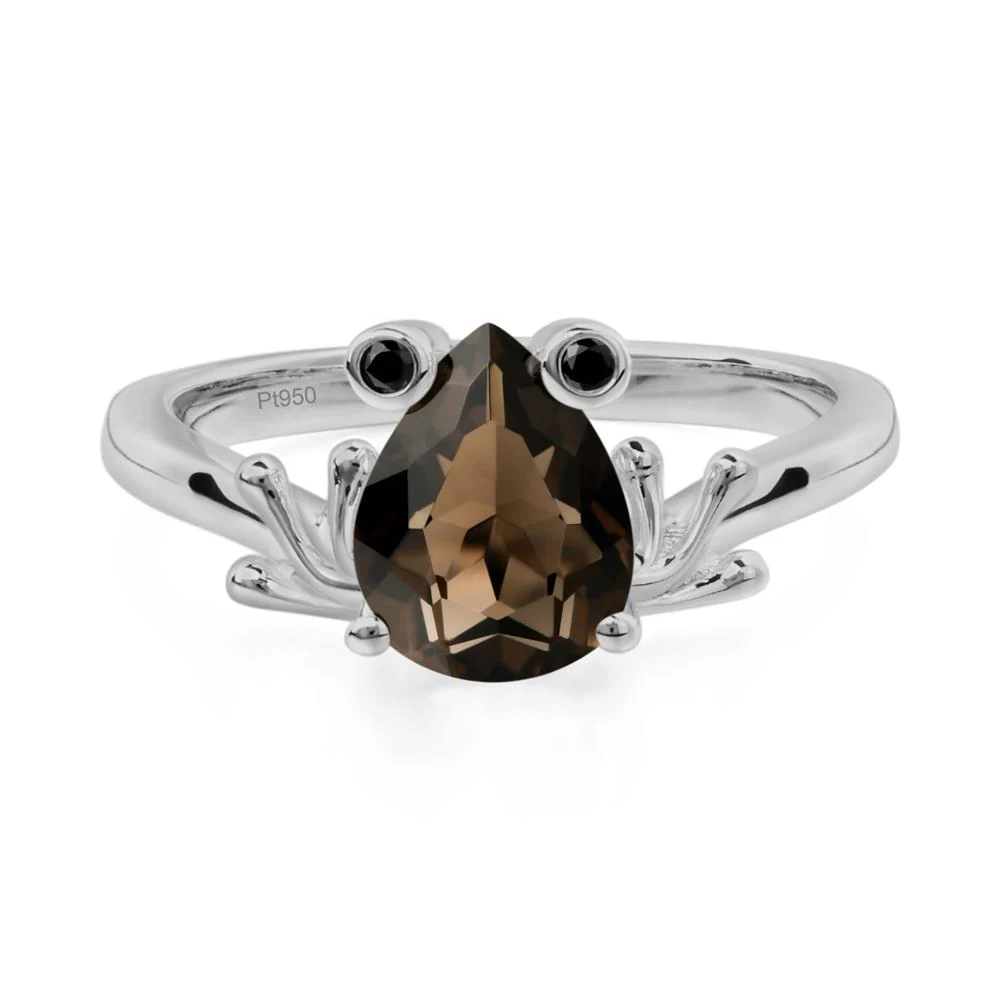 Smoky Quartz Frog Ring - Image 6
