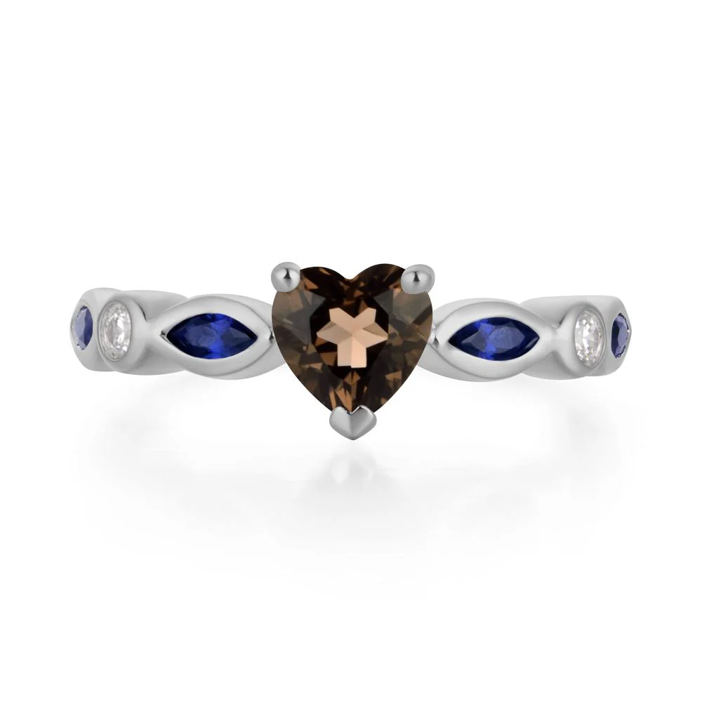 Heart Smoky Quartz Ring - Image 6
