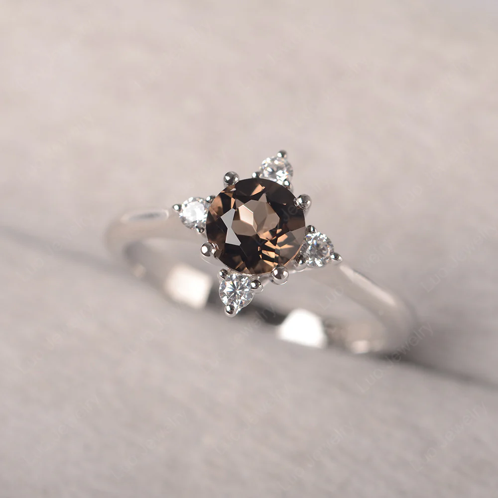 Smoky Quartz Polaris Ring