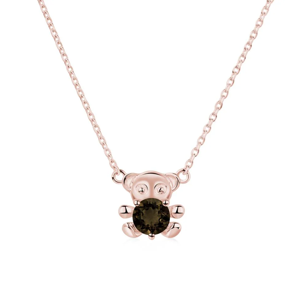 Smoky Quartz Teddy Bear Necklace - Image 7