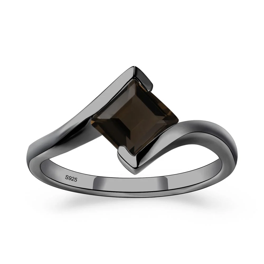 Smoky Quartz Tension Setting Ring - Image 7