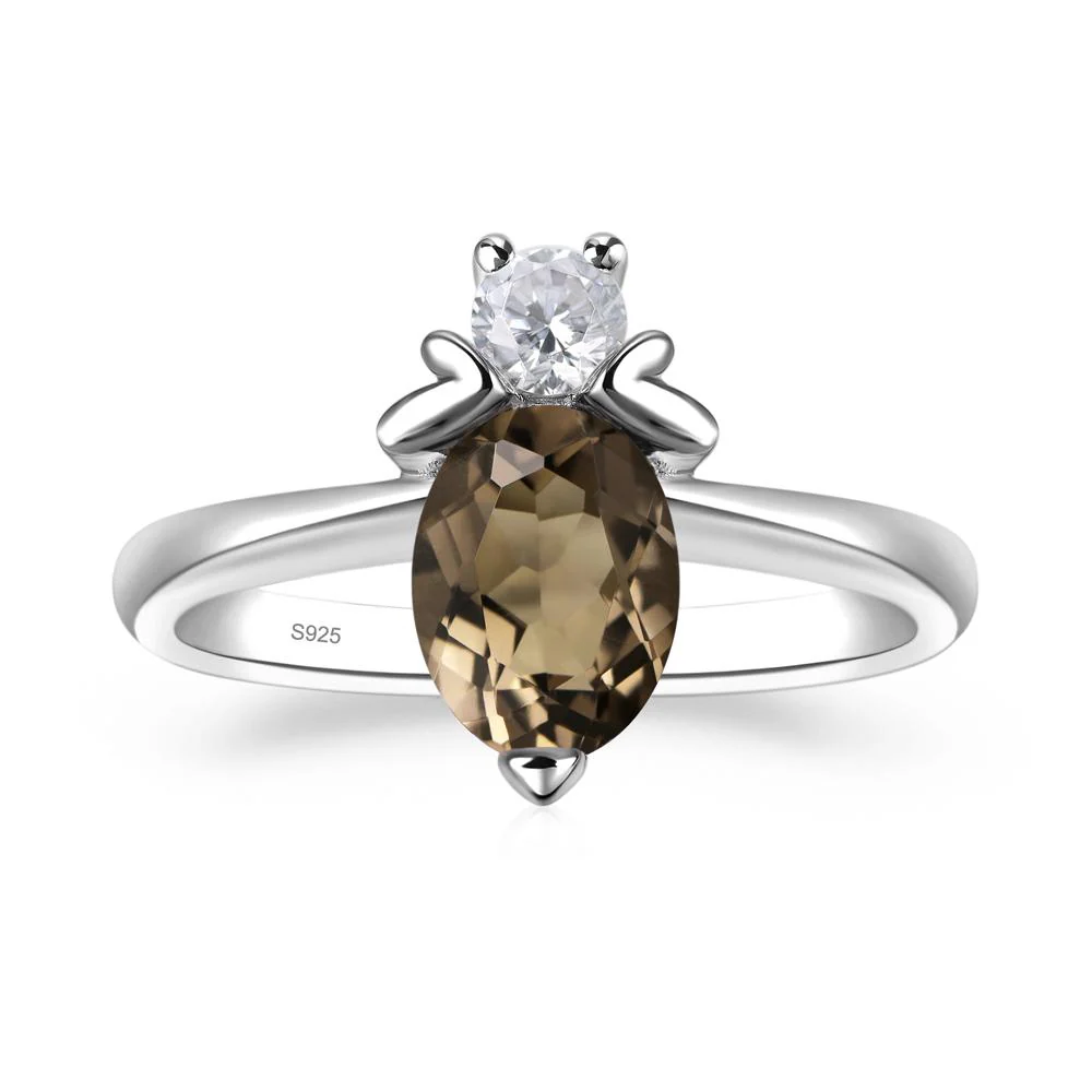 Smoky Quartz Bee Ring