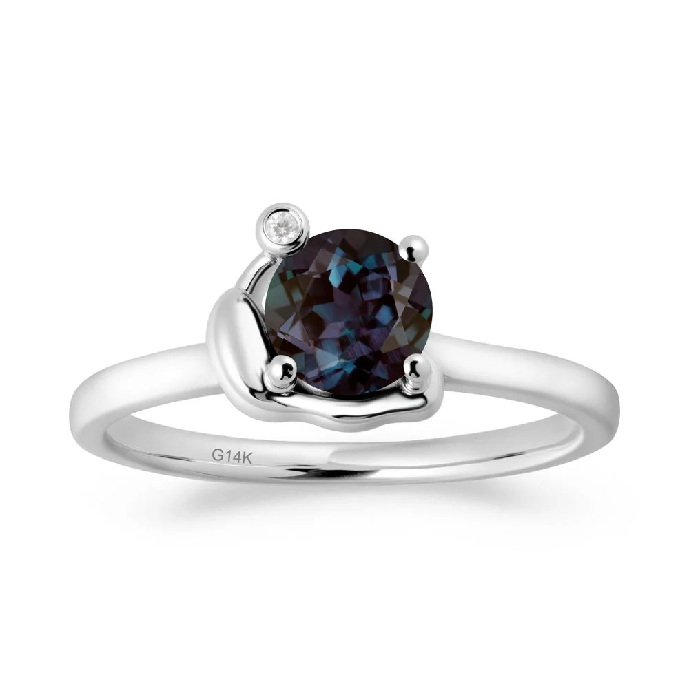 Snail Inspired Alexandrite Ring