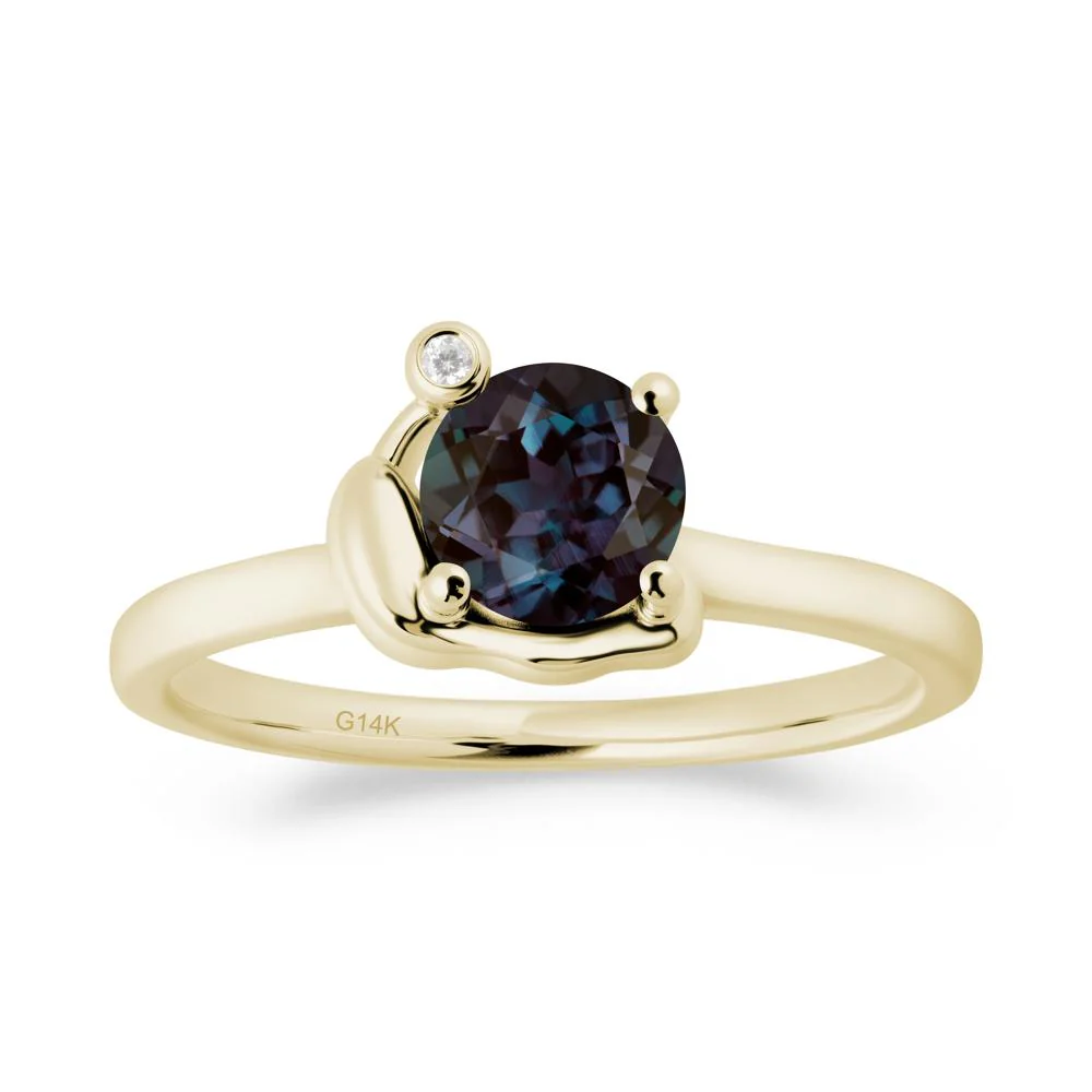 Snail Inspired Alexandrite Ring - Image 5