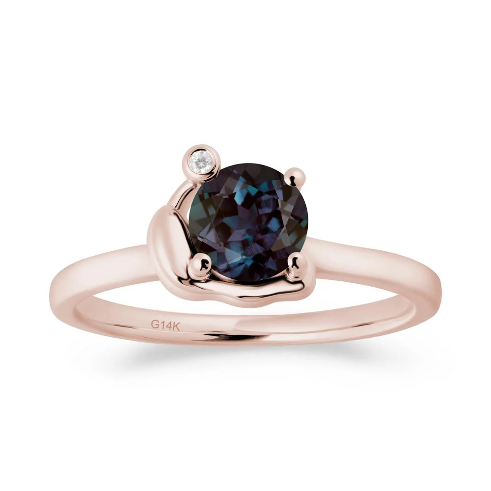 Snail Inspired Alexandrite Ring - Image 9