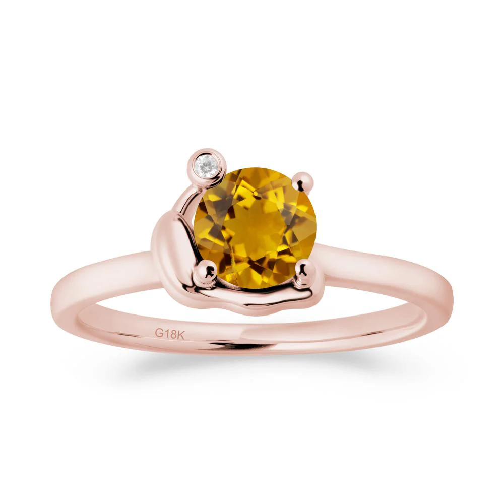 Snail Inspired Citrine Ring - Image 5