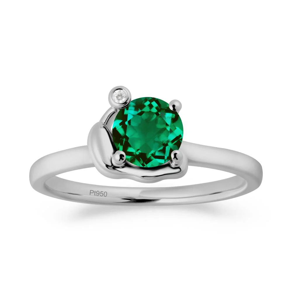 Snail Inspired Emerald Ring - Image 3