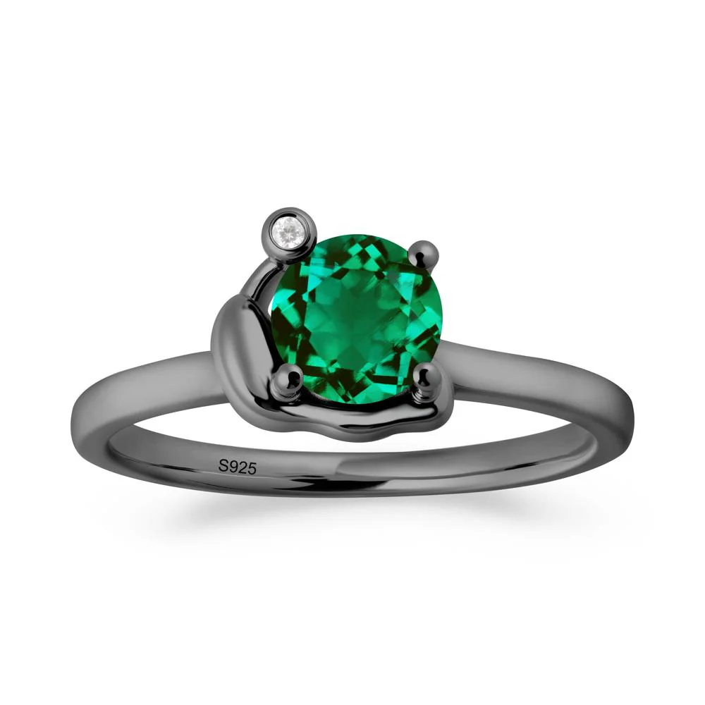 Snail Inspired Emerald Ring - Image 5