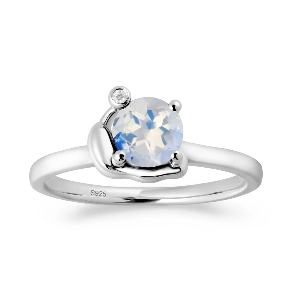 Snail Inspired Moonstone Ring - Image 8