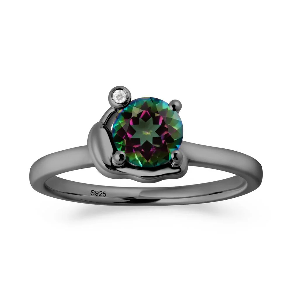 Snail Inspired Mystic Topaz Ring - Image 4