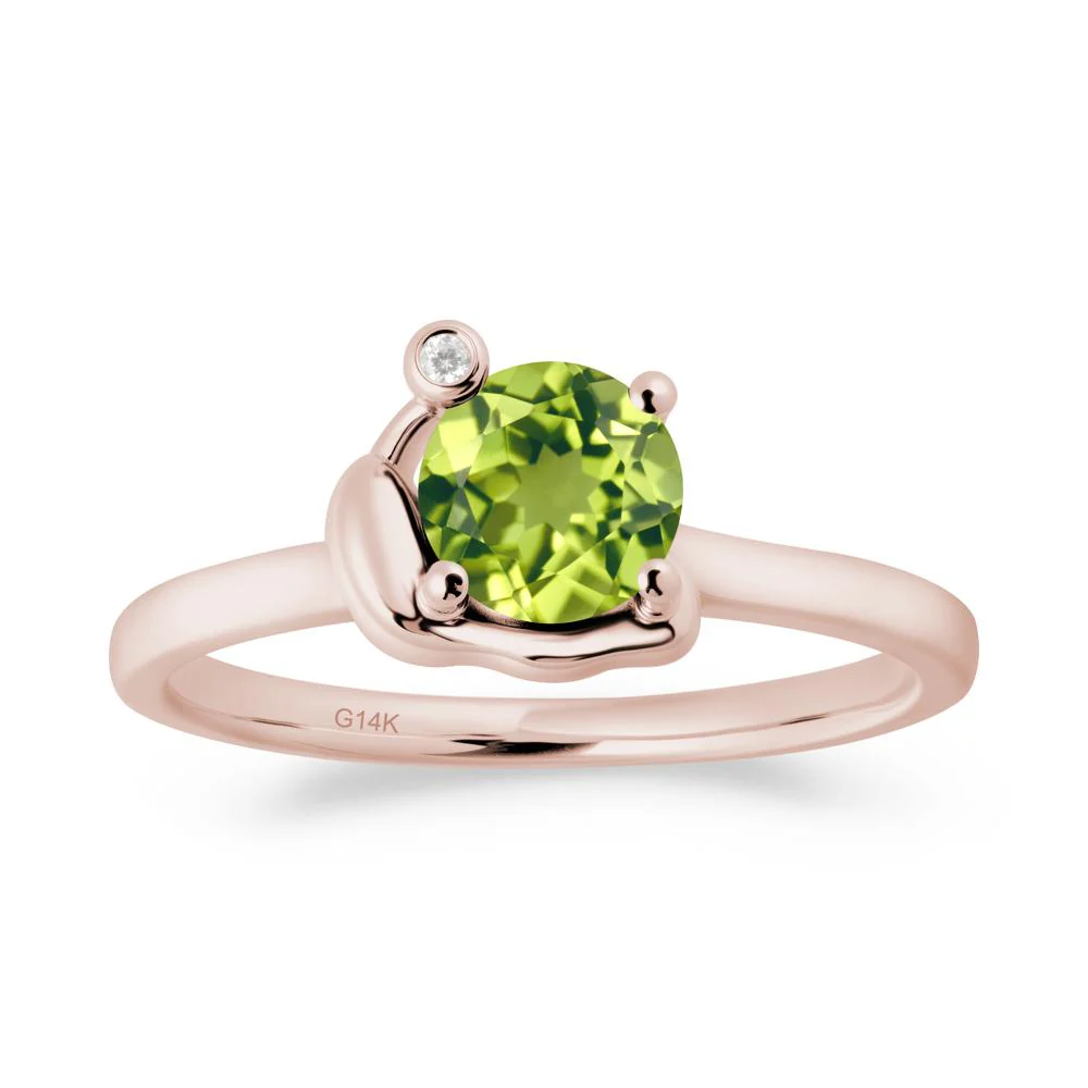 Snail Inspired Peridot Ring - Image 3