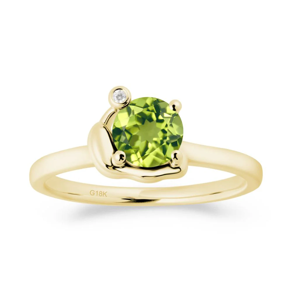 Snail Inspired Peridot Ring - Image 9