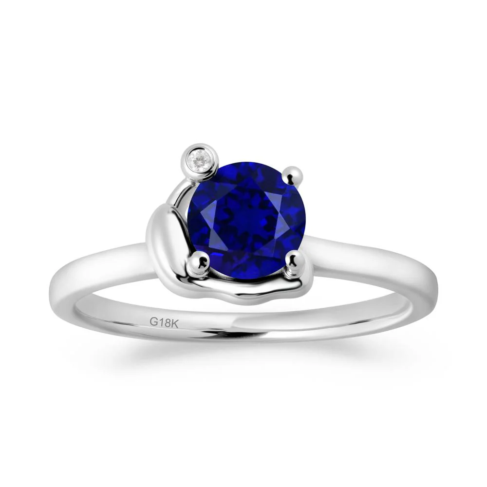 Snail Inspired Sapphire Ring - Image 3