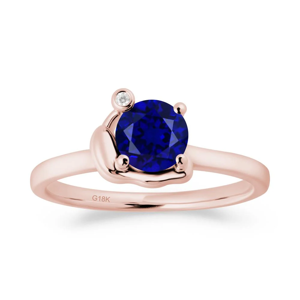 Snail Inspired Sapphire Ring - Image 9