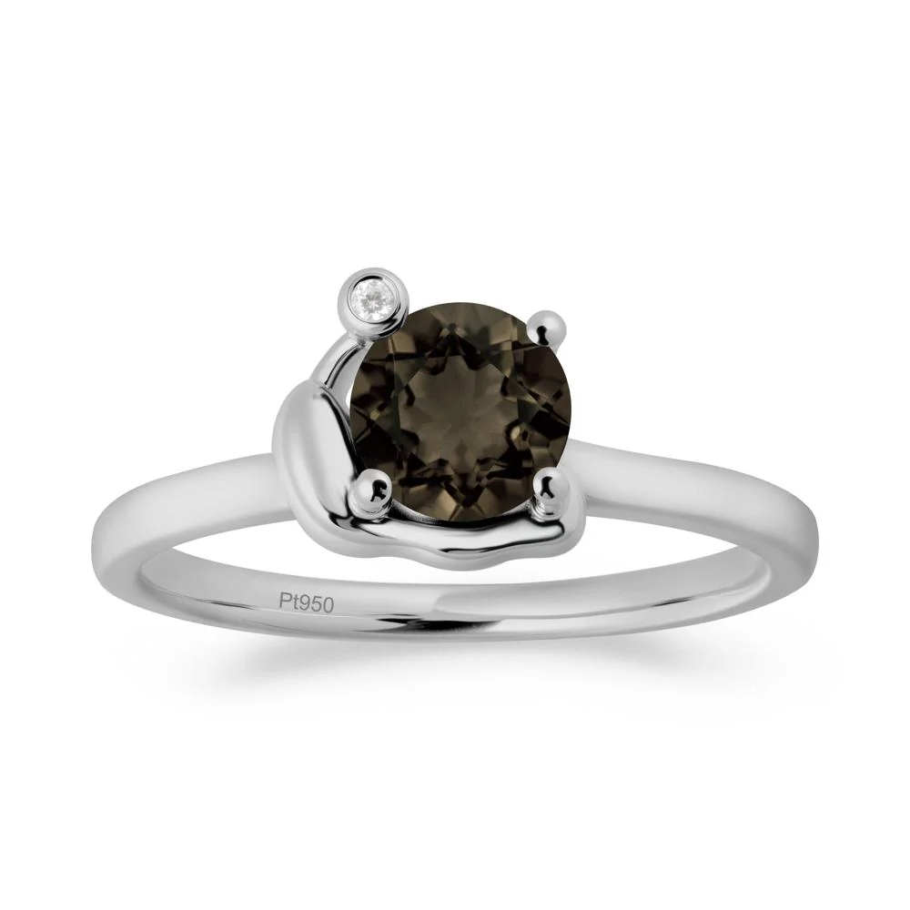 Snail Inspired Smoky Quartz Ring - Image 4