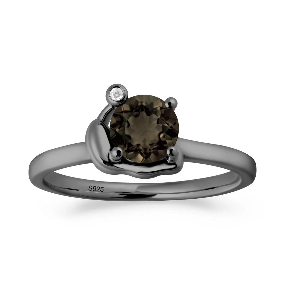 Snail Inspired Smoky Quartz Ring - Image 5