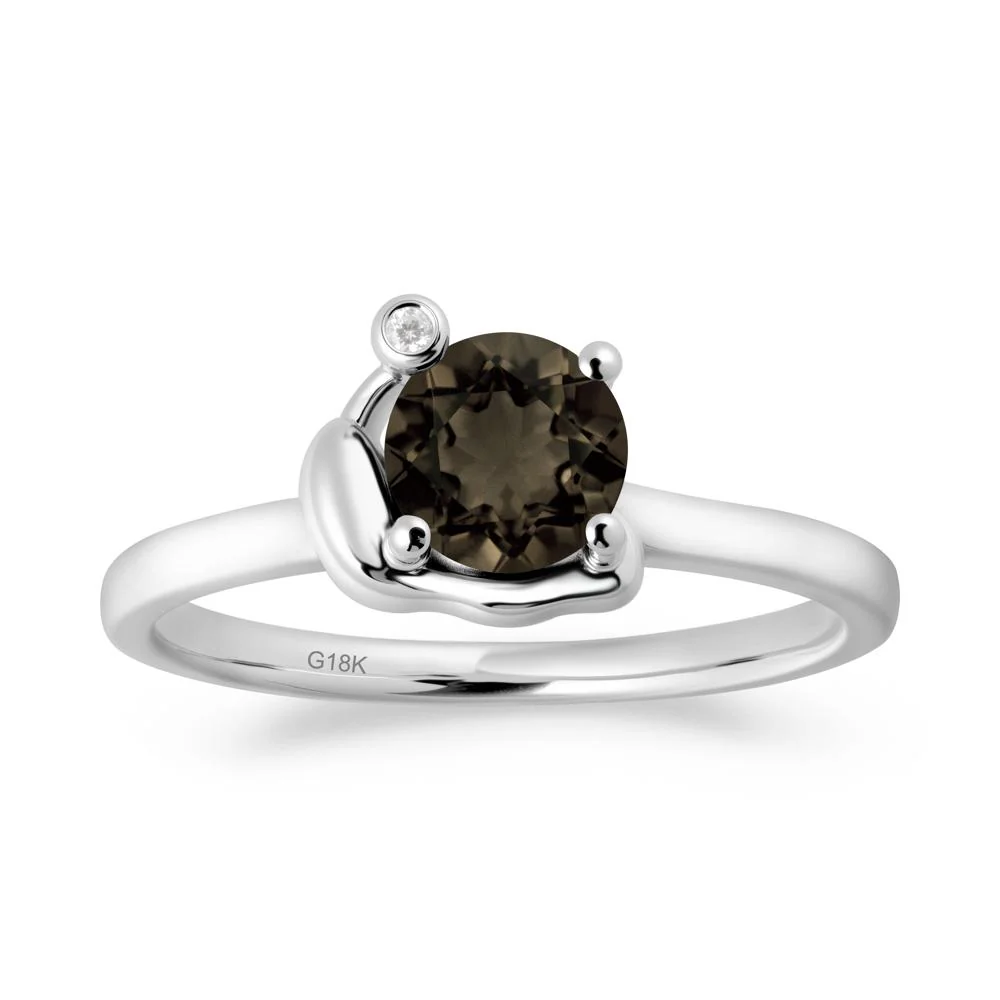 Snail Inspired Smoky Quartz Ring - Image 8