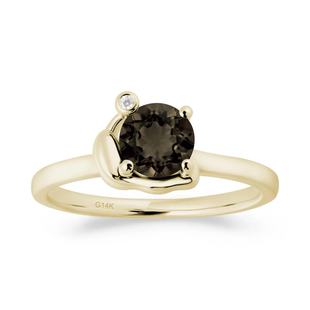 Snail Inspired Smoky Quartz Ring - Image 9