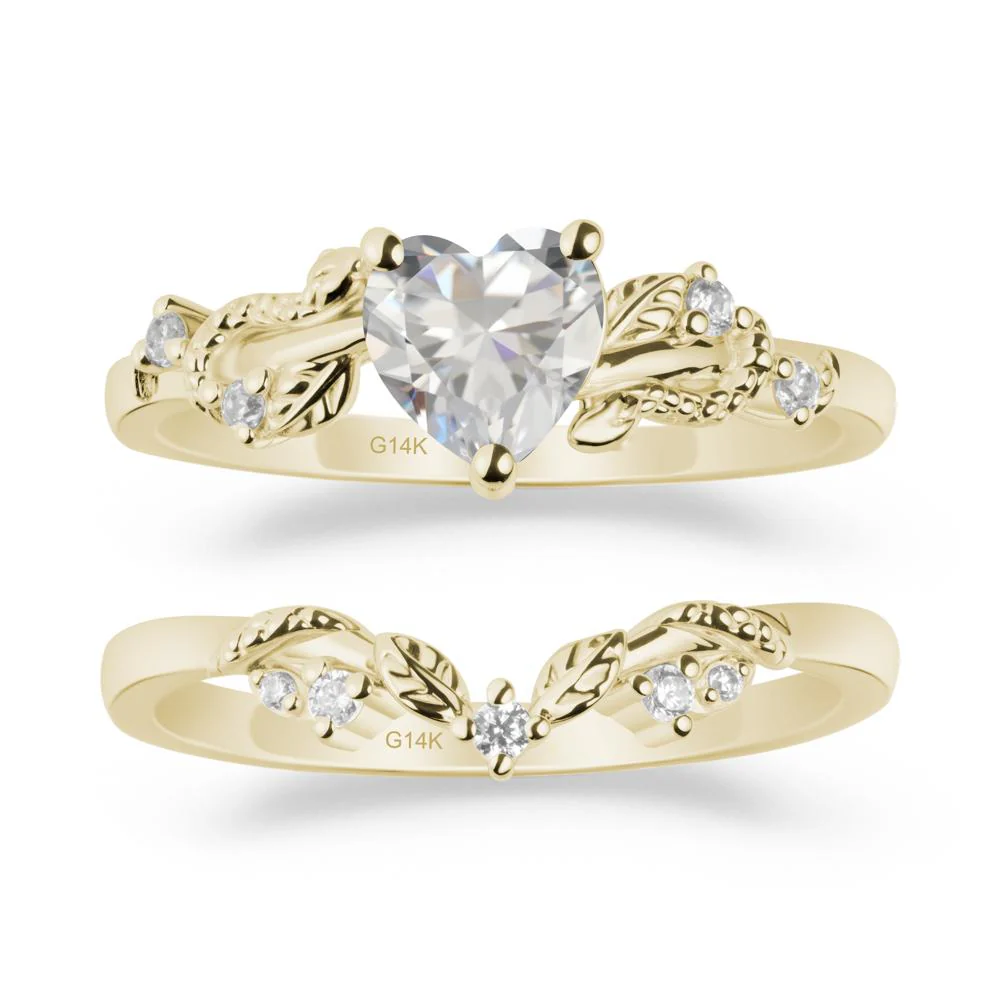 Snake Inspire Cubic Zirconia Wedding Ring Set - Image 3