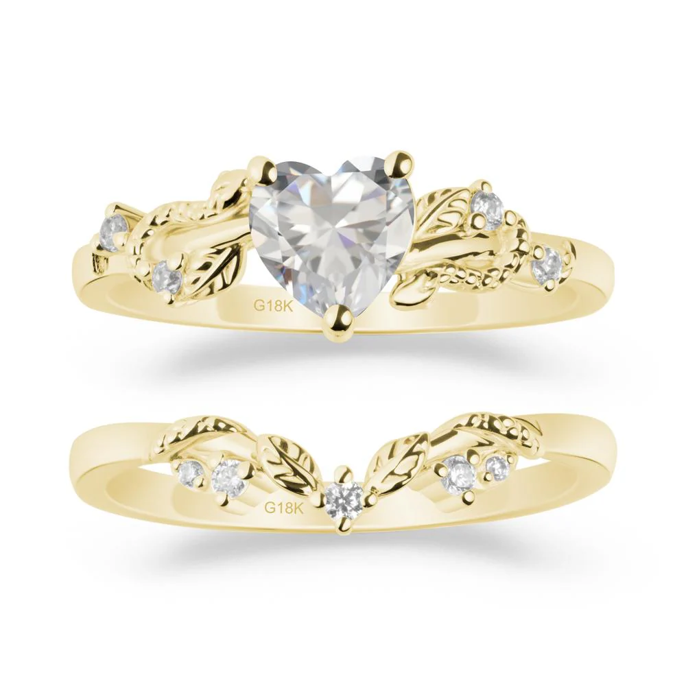 Snake Inspire Cubic Zirconia Wedding Ring Set - Image 6