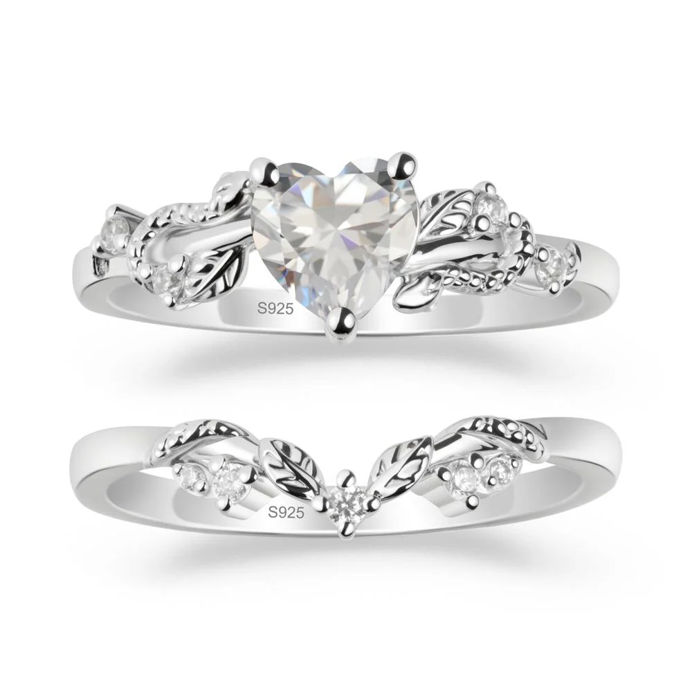 Snake Inspire Cubic Zirconia Wedding Ring Set - Image 9