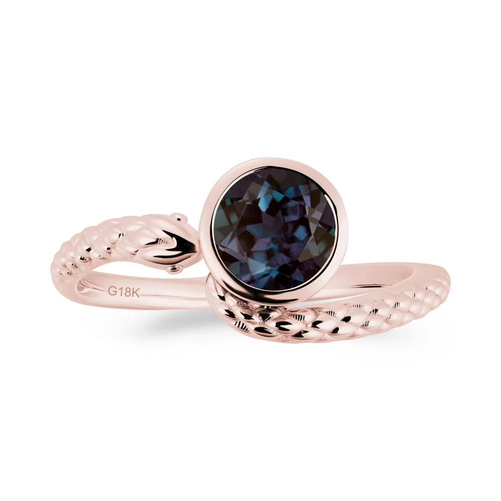 Snake Wrap Alexandrite Ring - Image 2