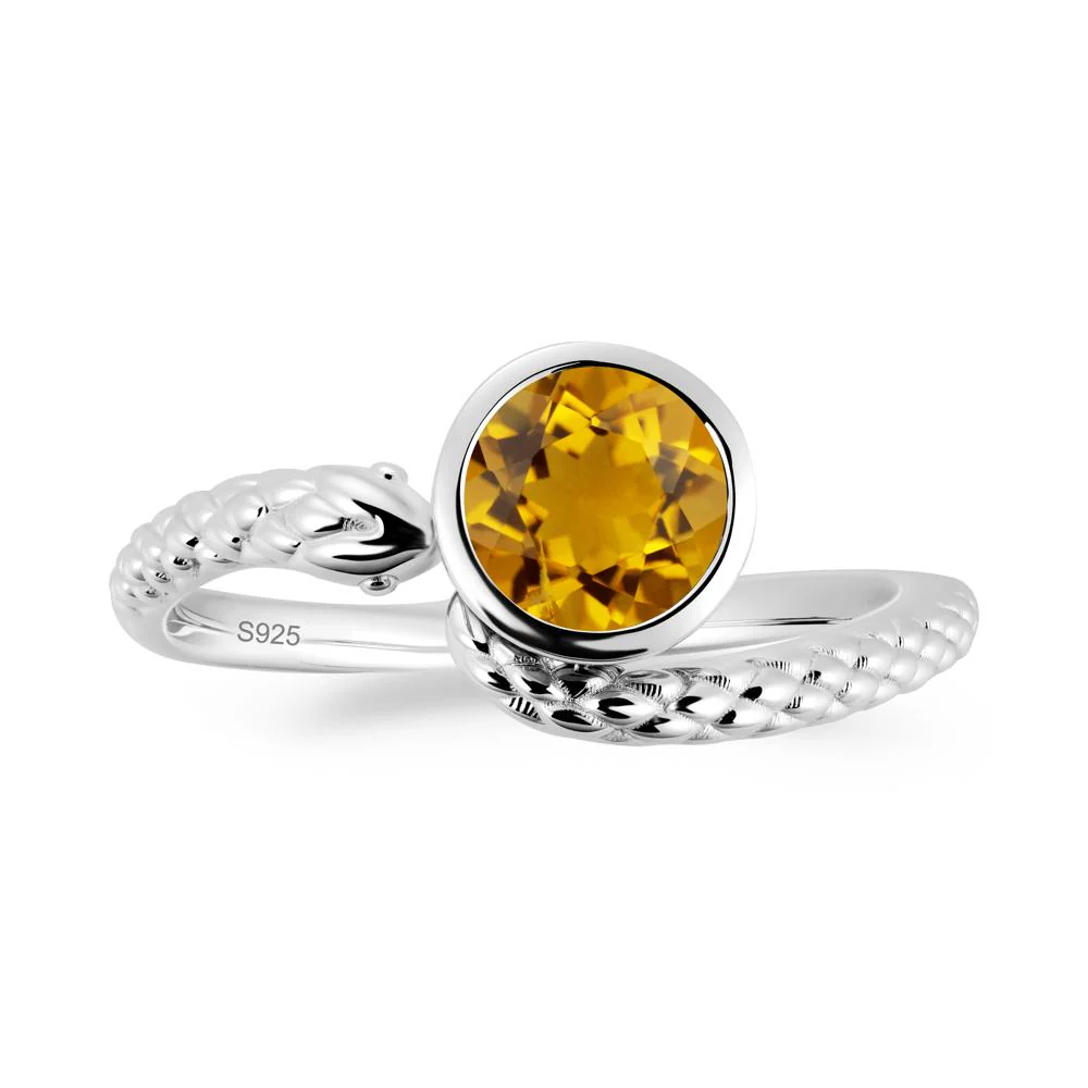 Snake Wrap Citrine Ring - Image 6