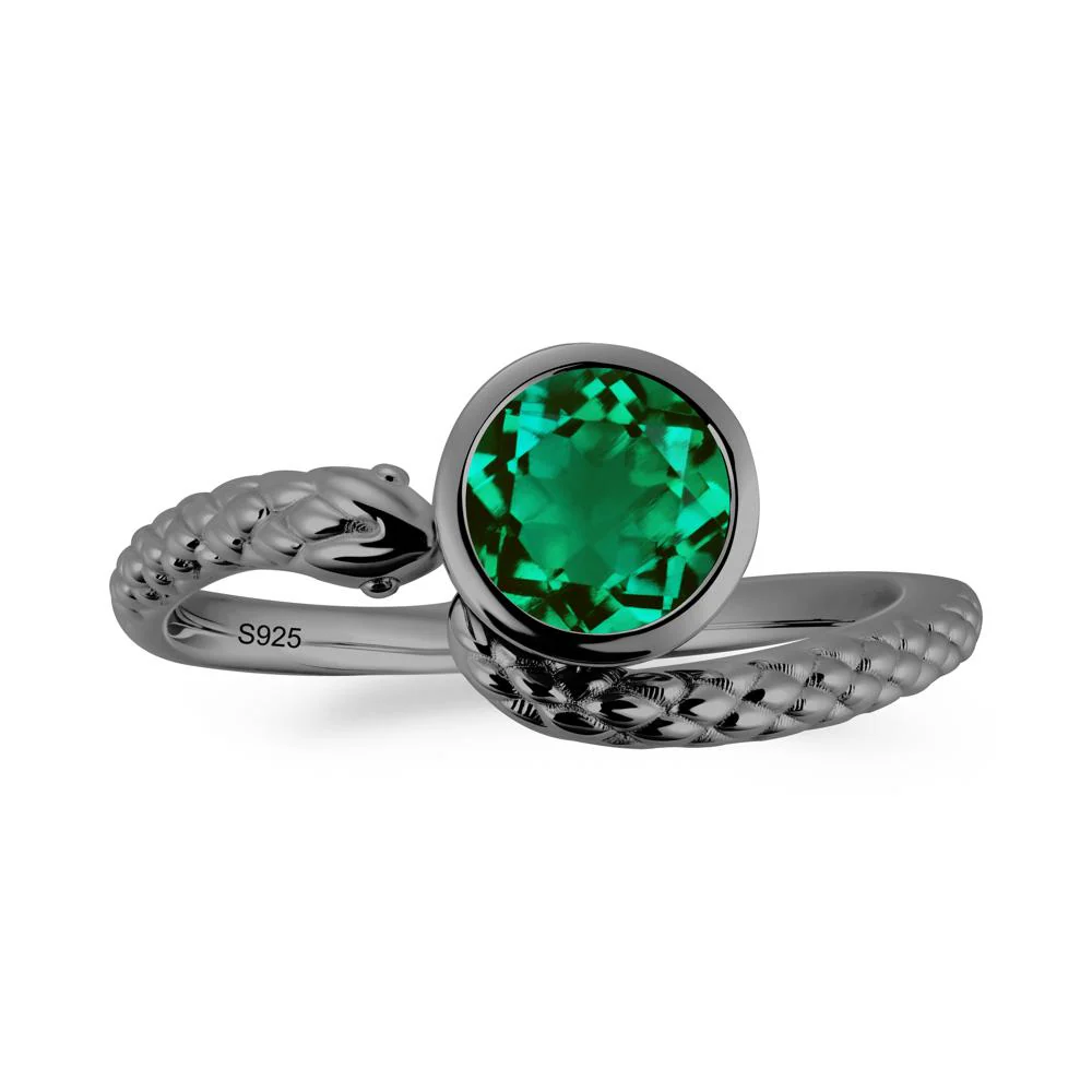 Snake Wrap Emerald Ring - Image 9