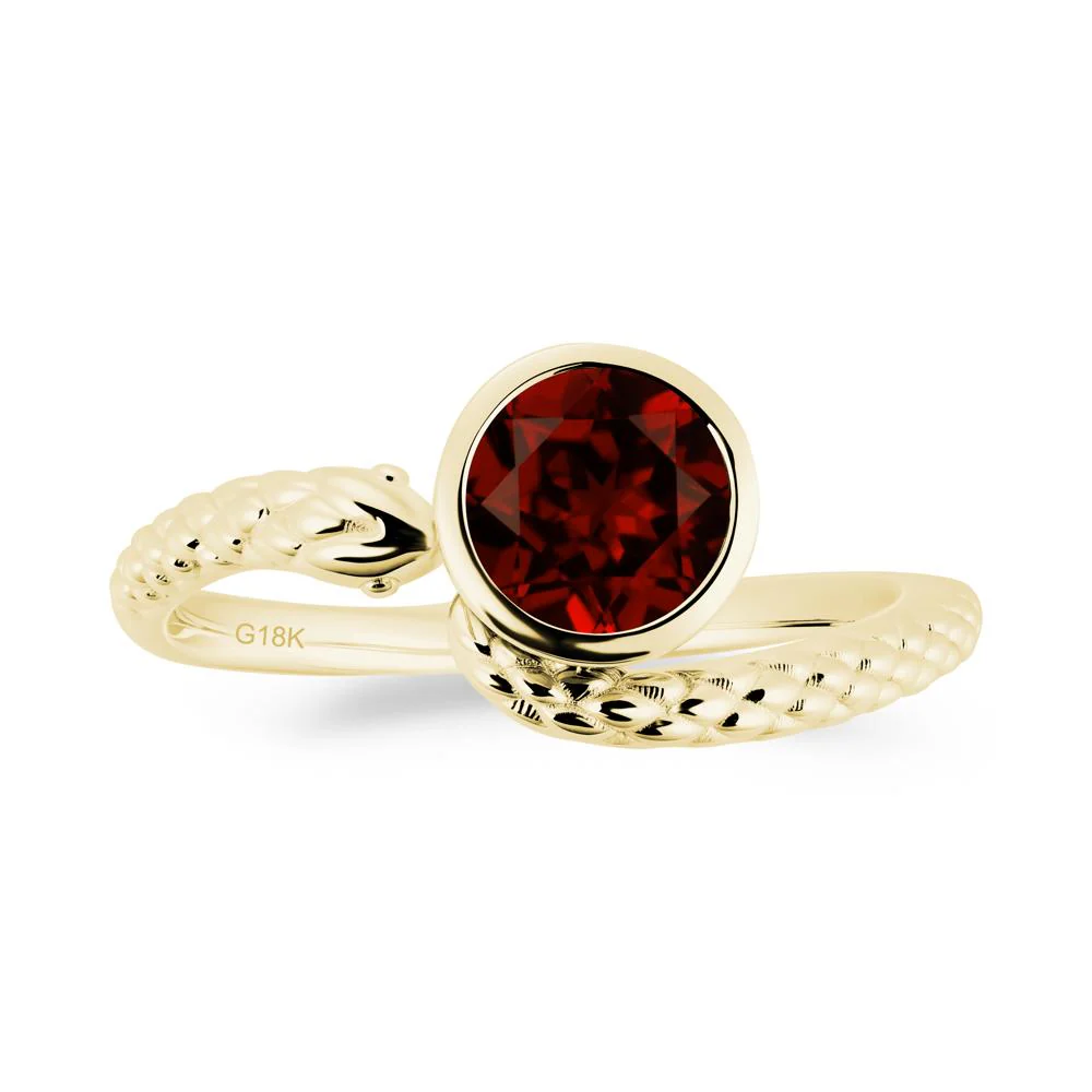 Snake Wrap Garnet Ring - Image 2