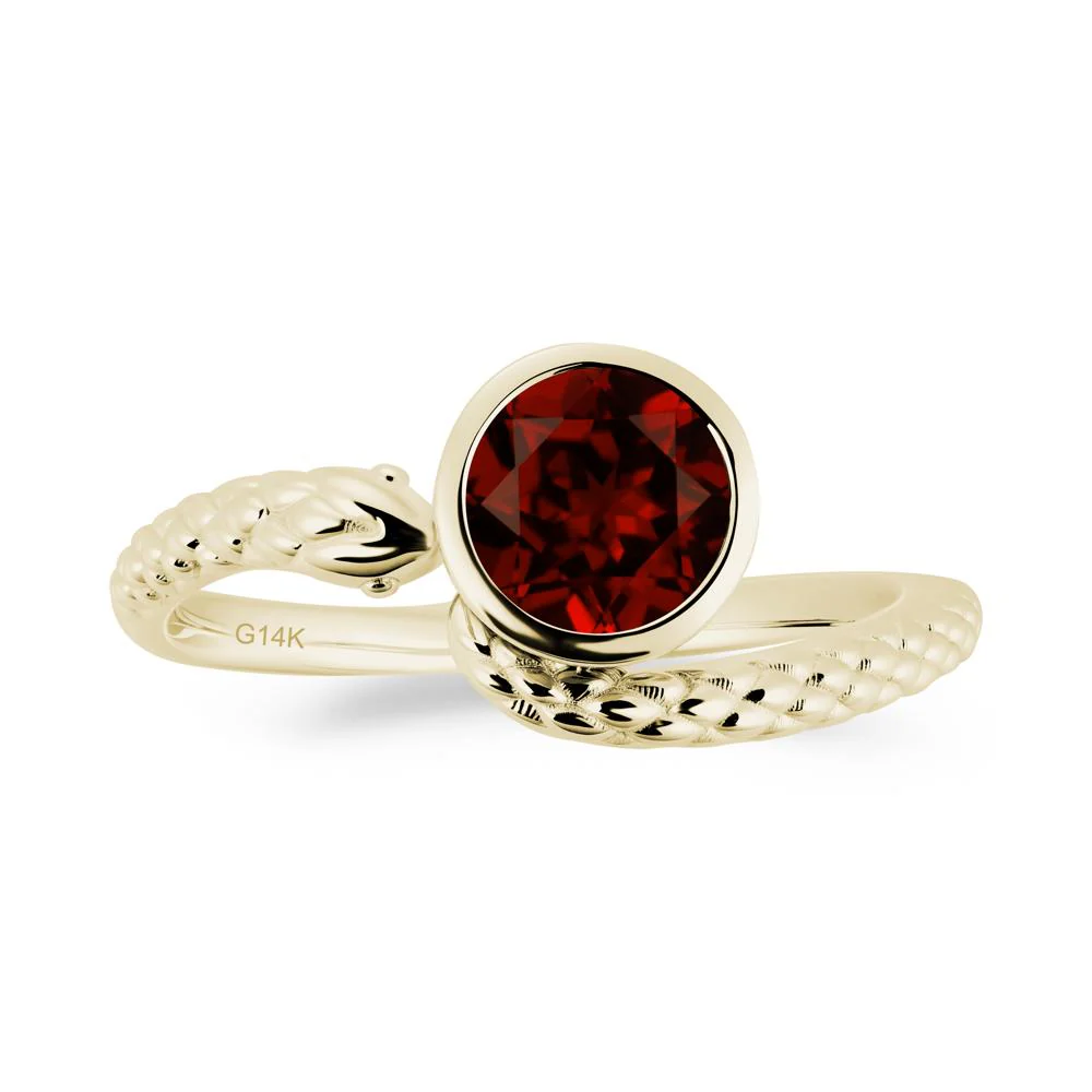 Snake Wrap Garnet Ring - Image 4