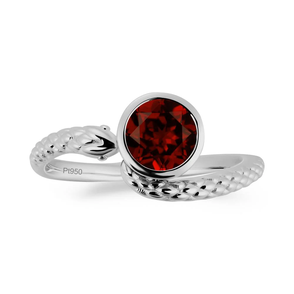 Snake Wrap Garnet Ring - Image 5