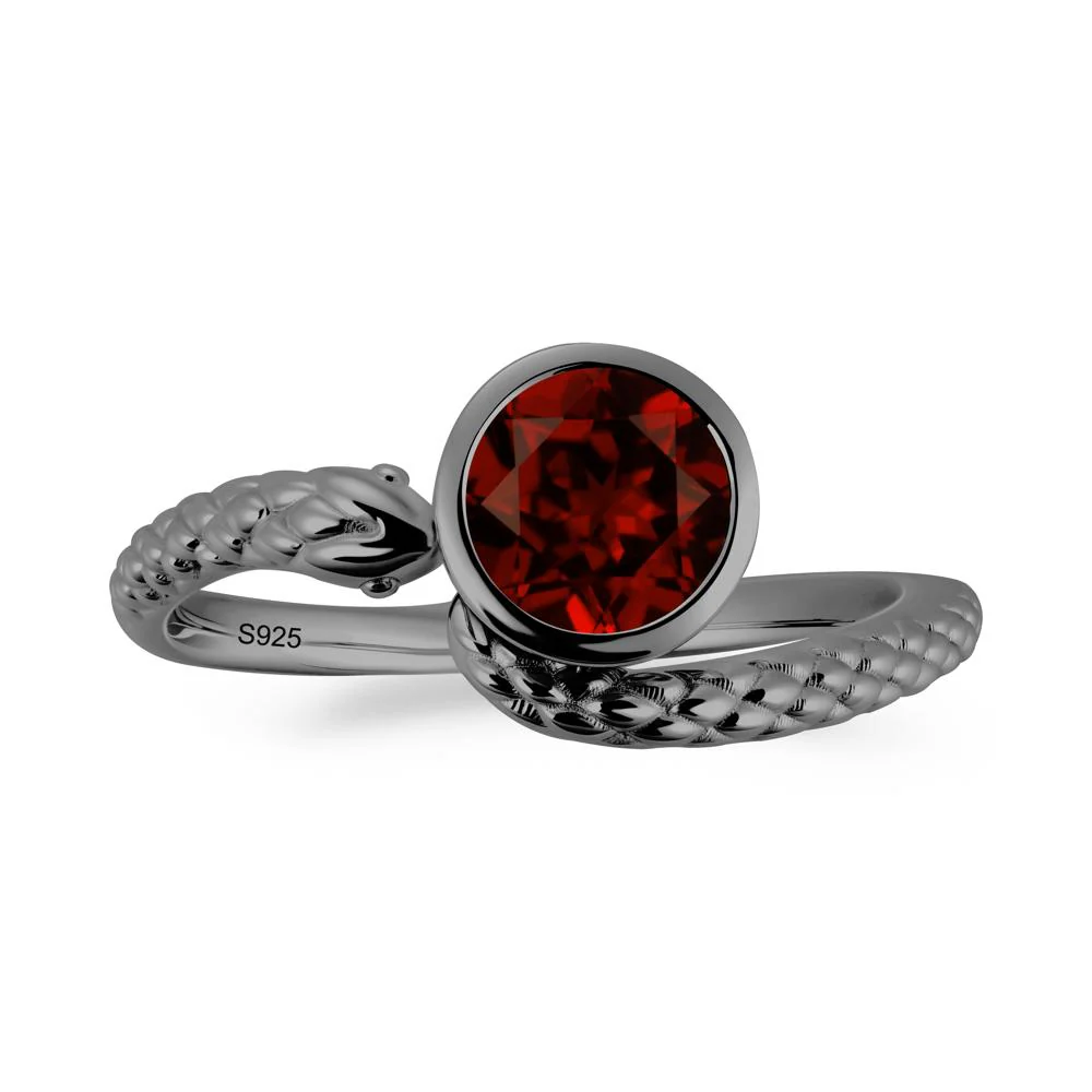 Snake Wrap Garnet Ring - Image 7