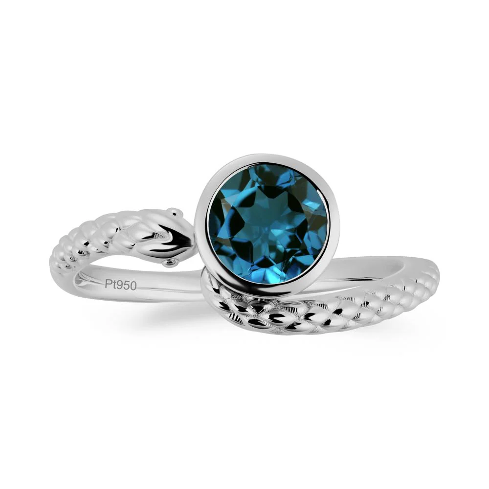 Snake Wrap London Blue Topaz Ring - Image 7