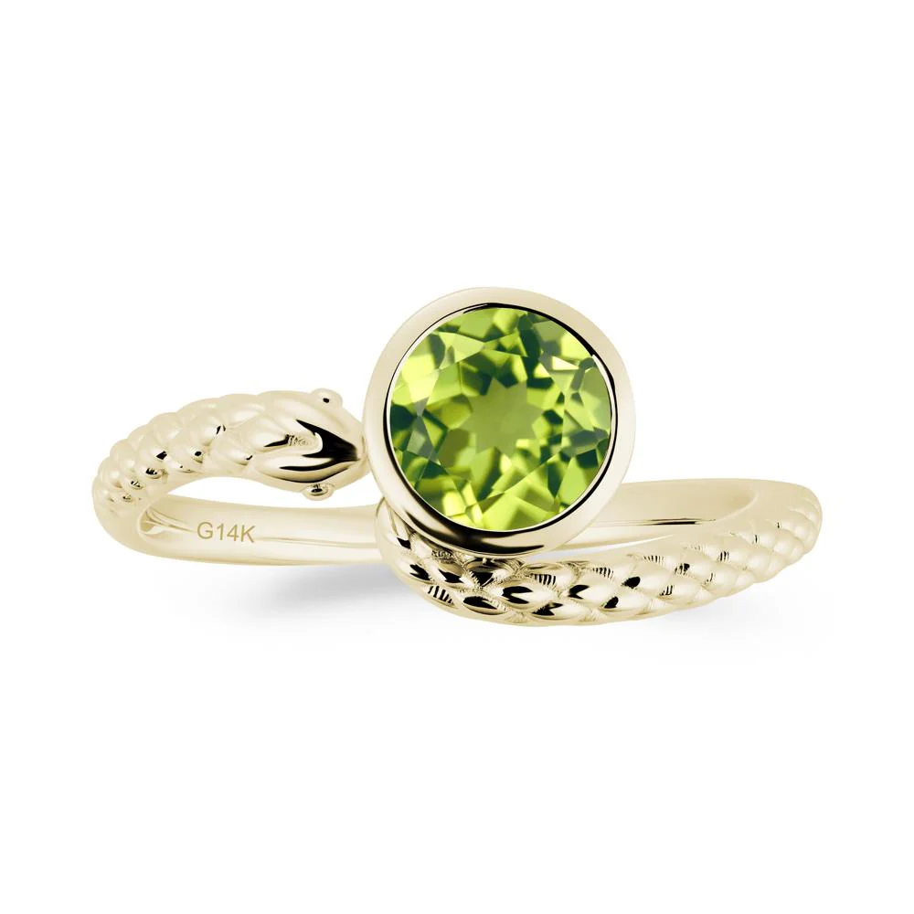 Snake Wrap Peridot Ring