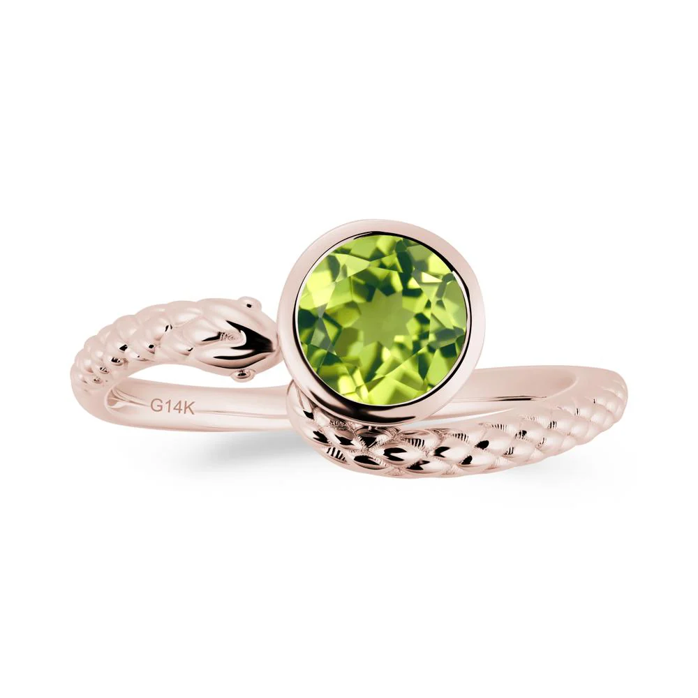 Snake Wrap Peridot Ring - Image 6