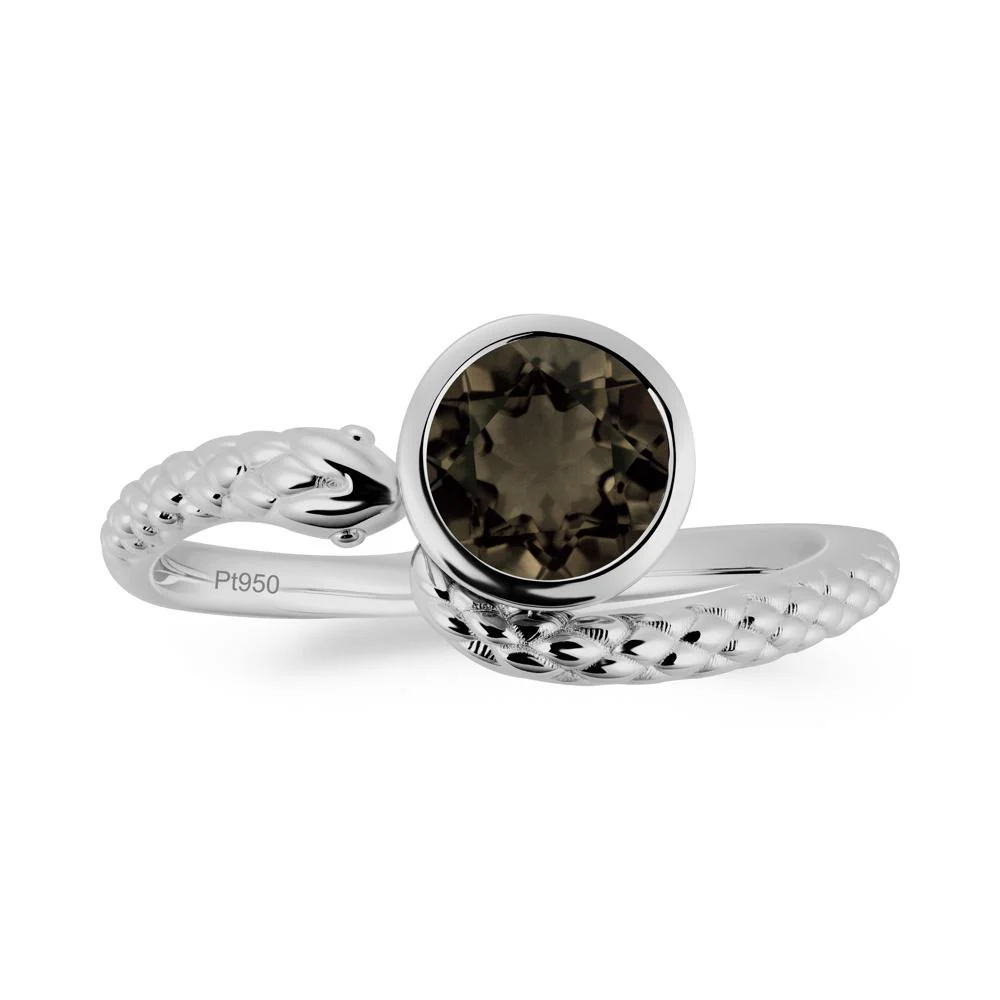 Snake Wrap Smoky Quartz Ring - Image 8