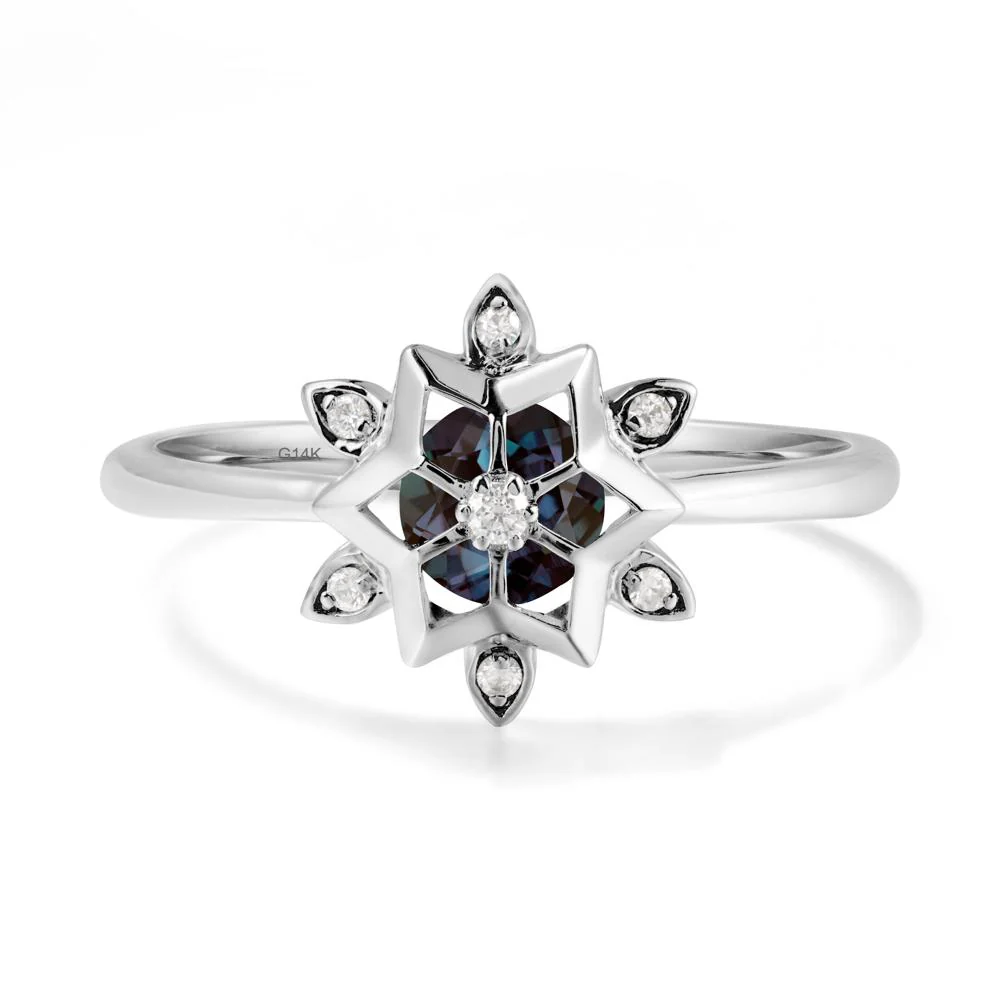 Snowflake Alexandrite Ring
