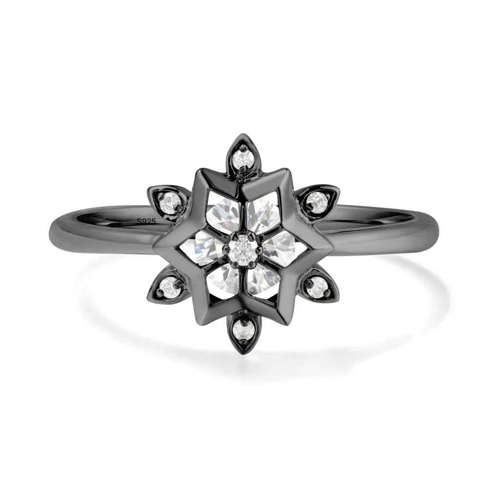 Snowflake Diamond Ring