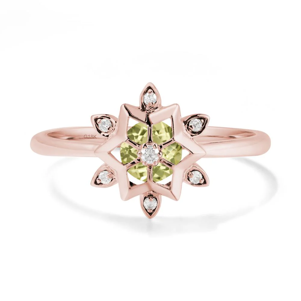 Snowflake Lemon Quartz Ring - Image 5