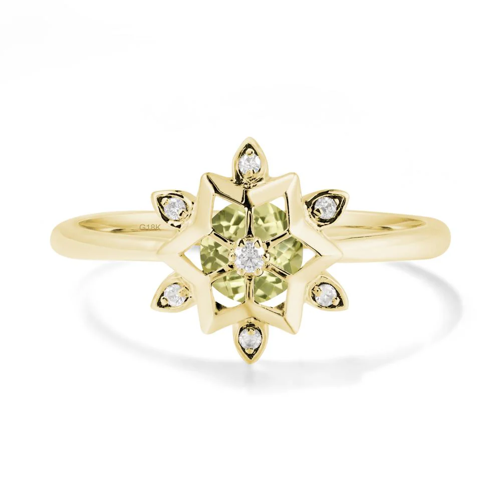 Snowflake Lemon Quartz Ring - Image 7