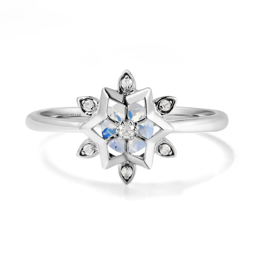 Snowflake Moonstone Ring - Image 3