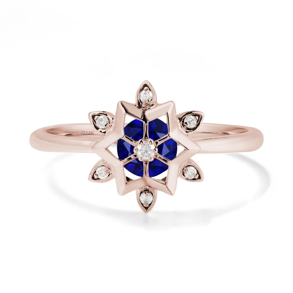 Snowflake Sapphire Ring - Image 2