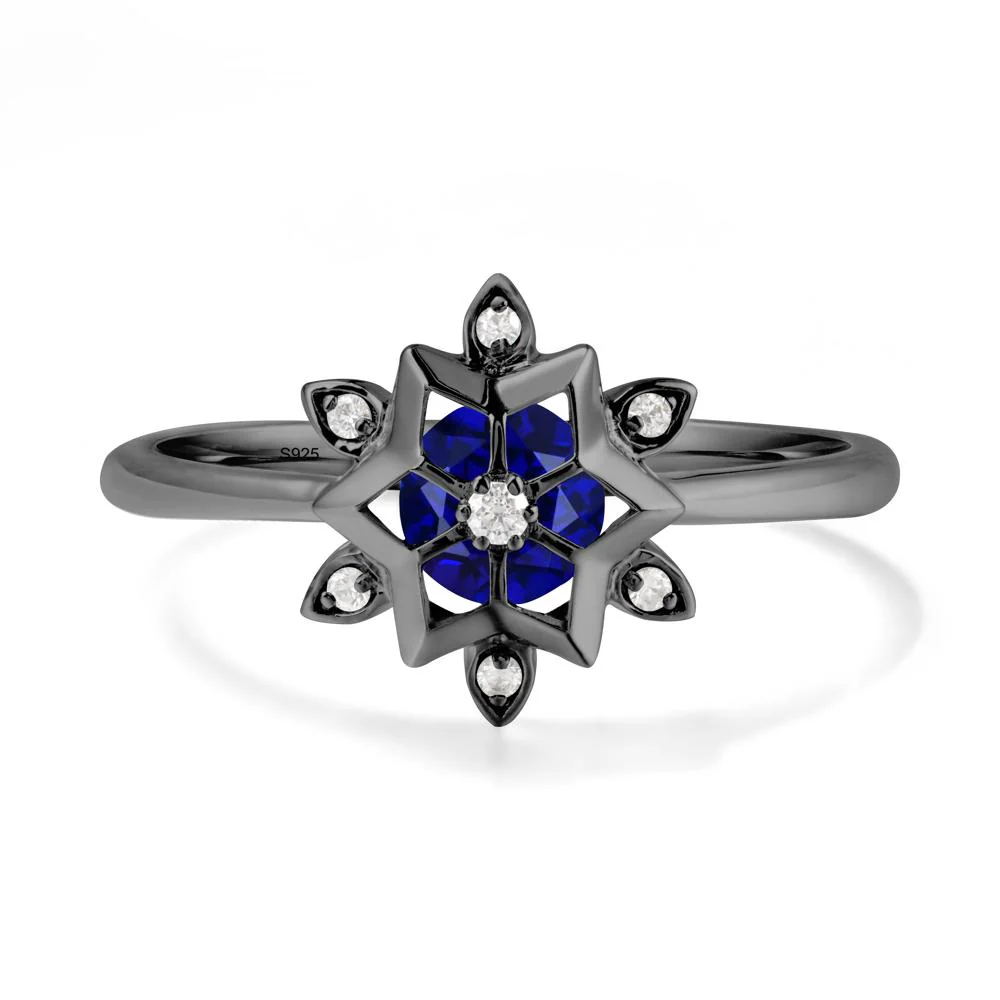 Snowflake Sapphire Ring - Image 7