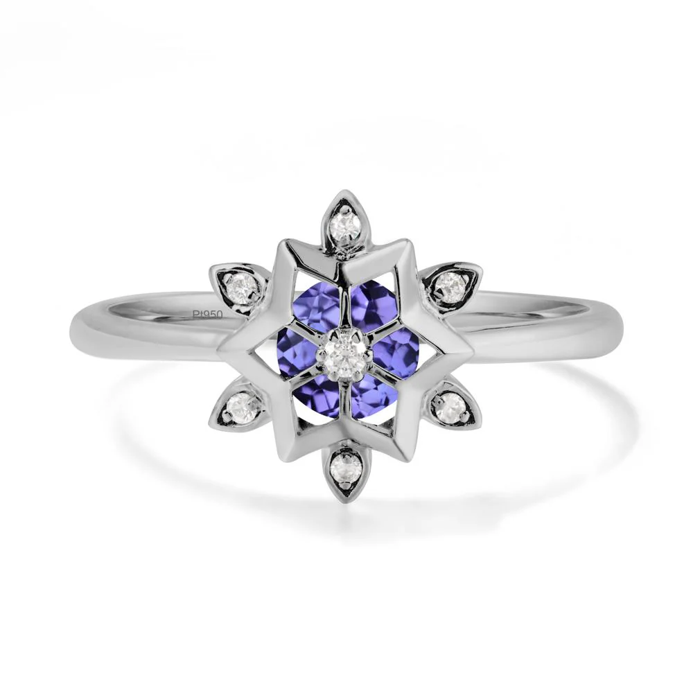 Snowflake Tanzanite Ring