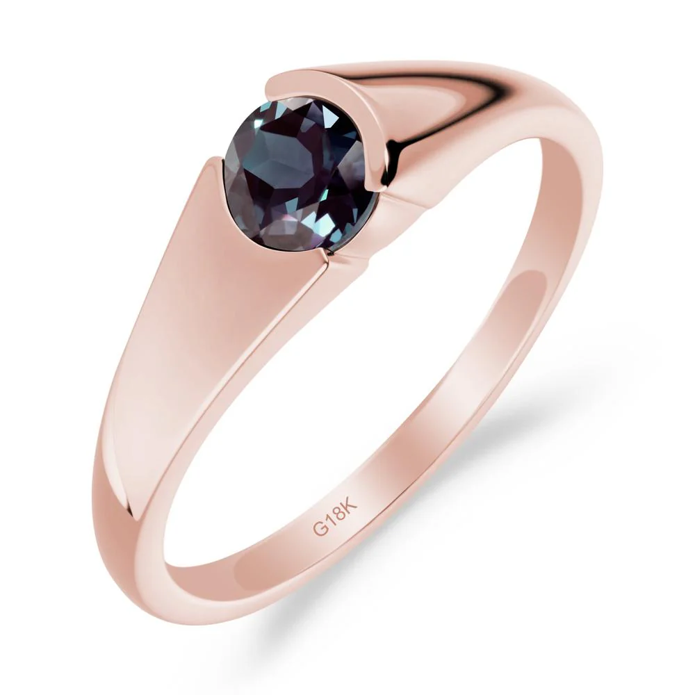 Solitaire Alexandrite Promise Ring - Image 7