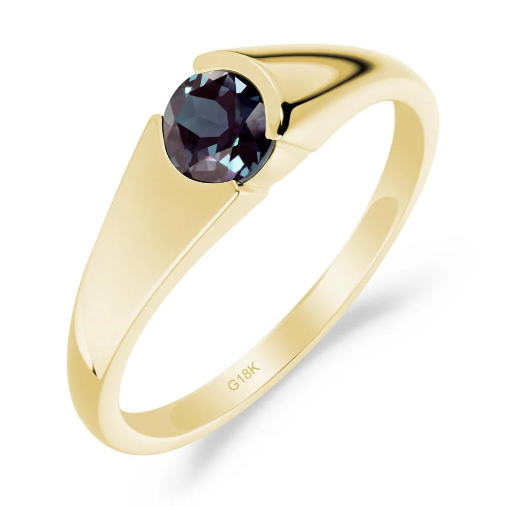 Solitaire Alexandrite Promise Ring - Image 8